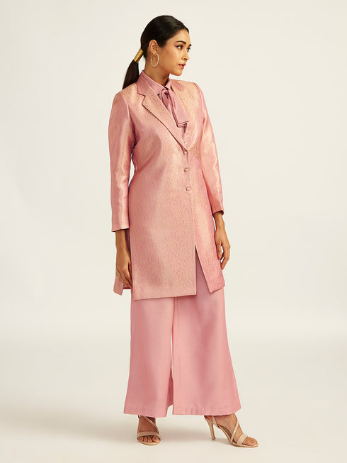 Women's Pink Pant Suit Set